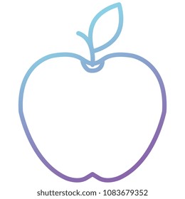 apple fresh fruit icon