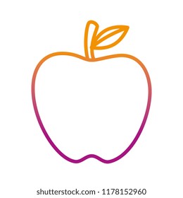 apple fresh fruit icon