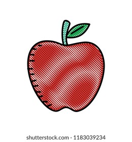 apple fresh fruit icon
