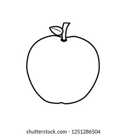 apple fresh fruit icon