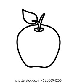 apple fresh fruit icon