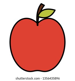 apple fresh fruit icon