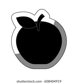 apple fresh fruit icon