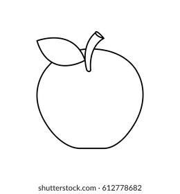 apple fresh fruit icon