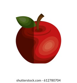 apple fresh fruit icon
