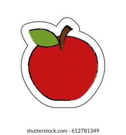apple fresh fruit icon