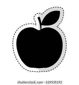 apple fresh fruit icon