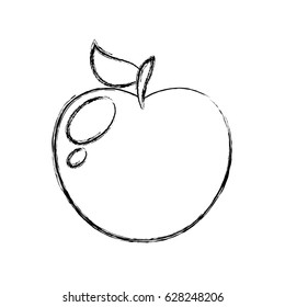 apple fresh fruit icon