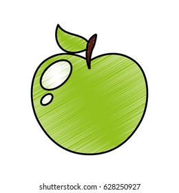 apple fresh fruit icon
