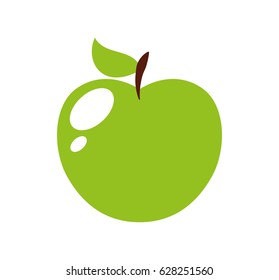 apple fresh fruit icon