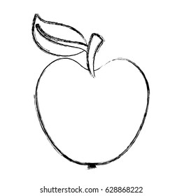 apple fresh fruit icon
