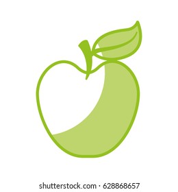 apple fresh fruit icon