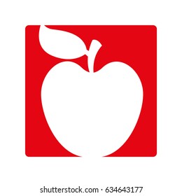 apple fresh fruit icon