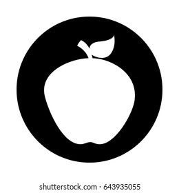 apple fresh fruit icon