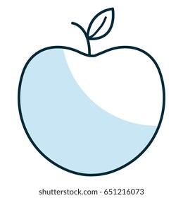 apple fresh fruit icon