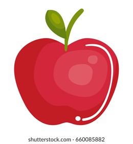 apple fresh fruit icon