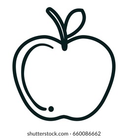 apple fresh fruit icon