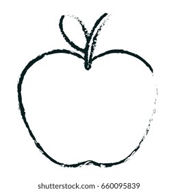 apple fresh fruit icon