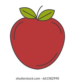 apple fresh fruit icon