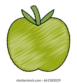 apple fresh fruit icon