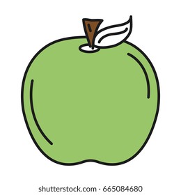apple fresh fruit icon
