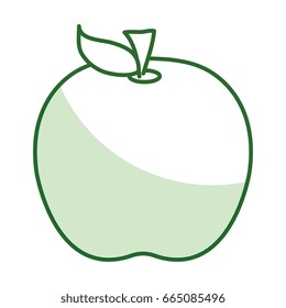 apple fresh fruit icon