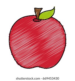 apple fresh fruit icon