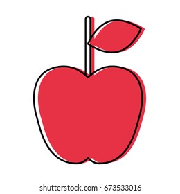 apple fresh fruit icon