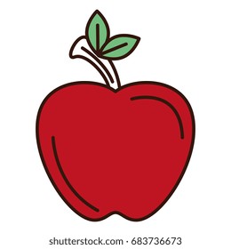 apple fresh fruit icon