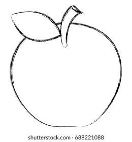 apple fresh fruit icon