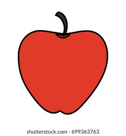 apple fresh fruit icon