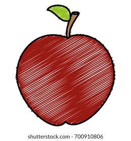 apple fresh fruit icon