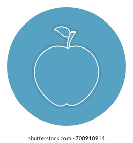 apple fresh fruit icon