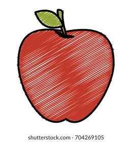 apple fresh fruit icon