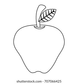 apple fresh fruit icon