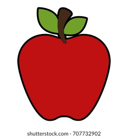 apple fresh fruit icon