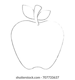 apple fresh fruit icon