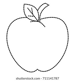 apple fresh fruit icon