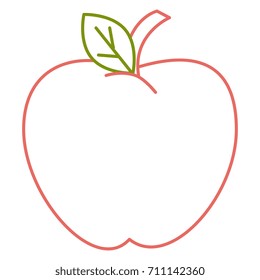apple fresh fruit icon