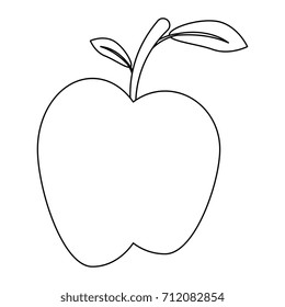 apple fresh fruit icon