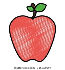 apple fresh fruit icon