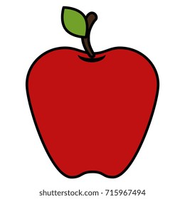 apple fresh fruit icon