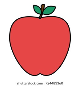 apple fresh fruit icon