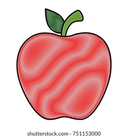 apple fresh fruit icon