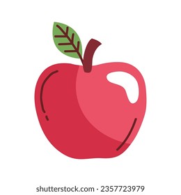 apple fresh fruit icon isolated