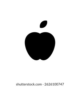 Manzana, Vector de icono de fruta fresca