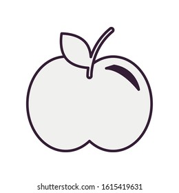 apple fresh fruit isolated icon vector illustration design