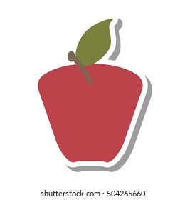 apple fresh fruit isolated icon vector illustration design