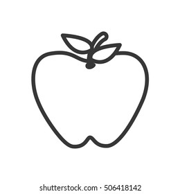 apple fresh fruit isolated icon vector illustration design