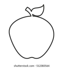 apple fresh fruit isolated icon vector illustration design